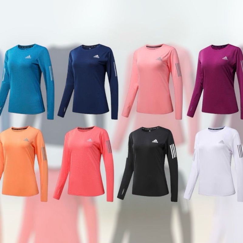 KAOS OLAHRAGA WANITA LENGAN PANJANG