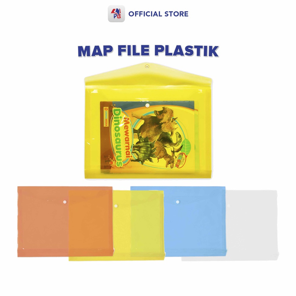 

FLASH SALE Map File Plastik Berwarna Map Kancing Ukuran Folio