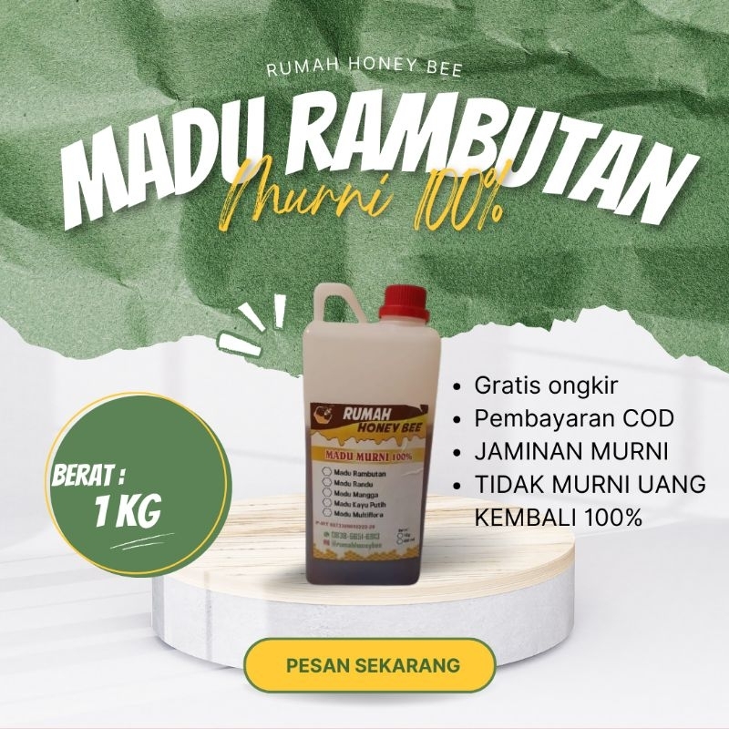 

madu rambutan 1 Kg
