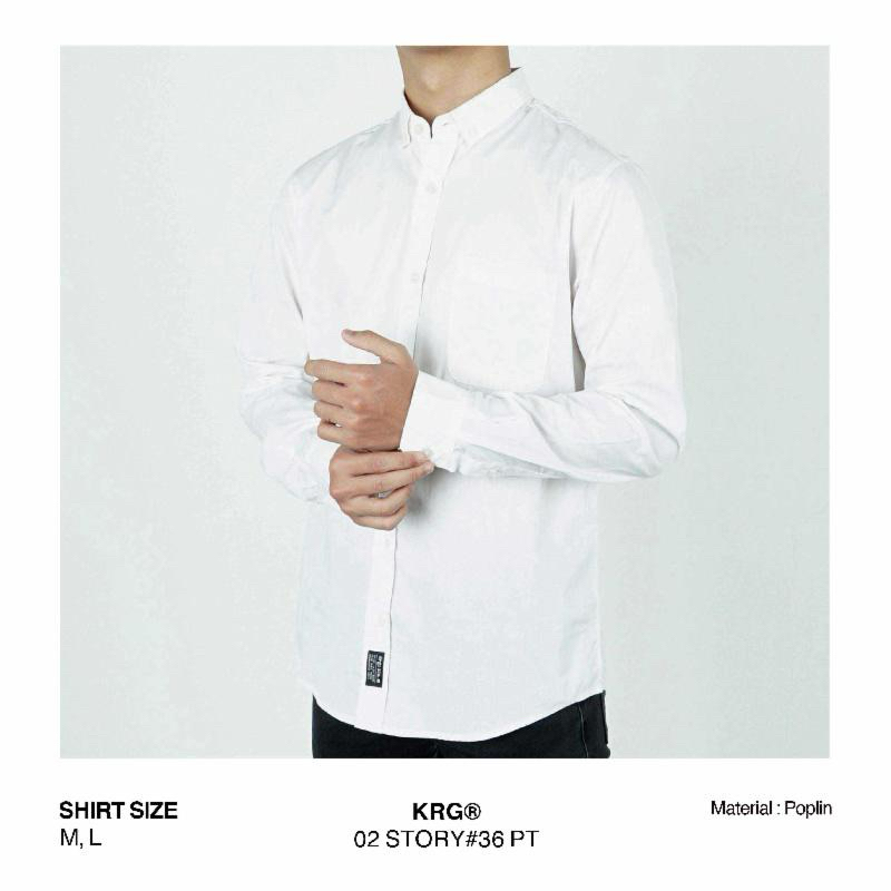 kemeja POLOS KRGR lengan panjang