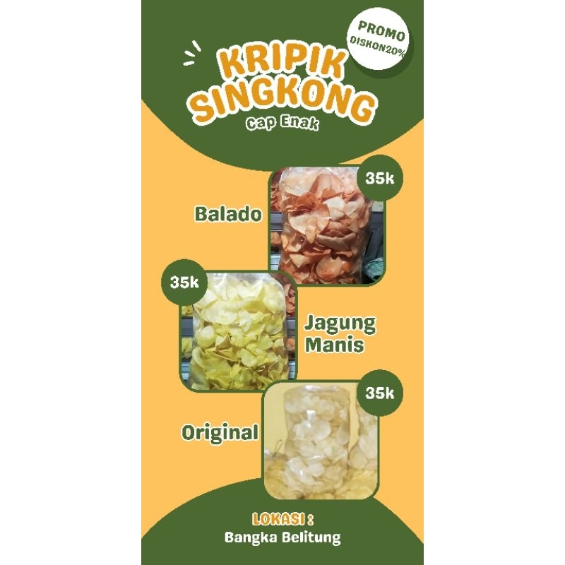 

KRIPIK UBI CAP ENAK KHAS BANGKA BELITUNG