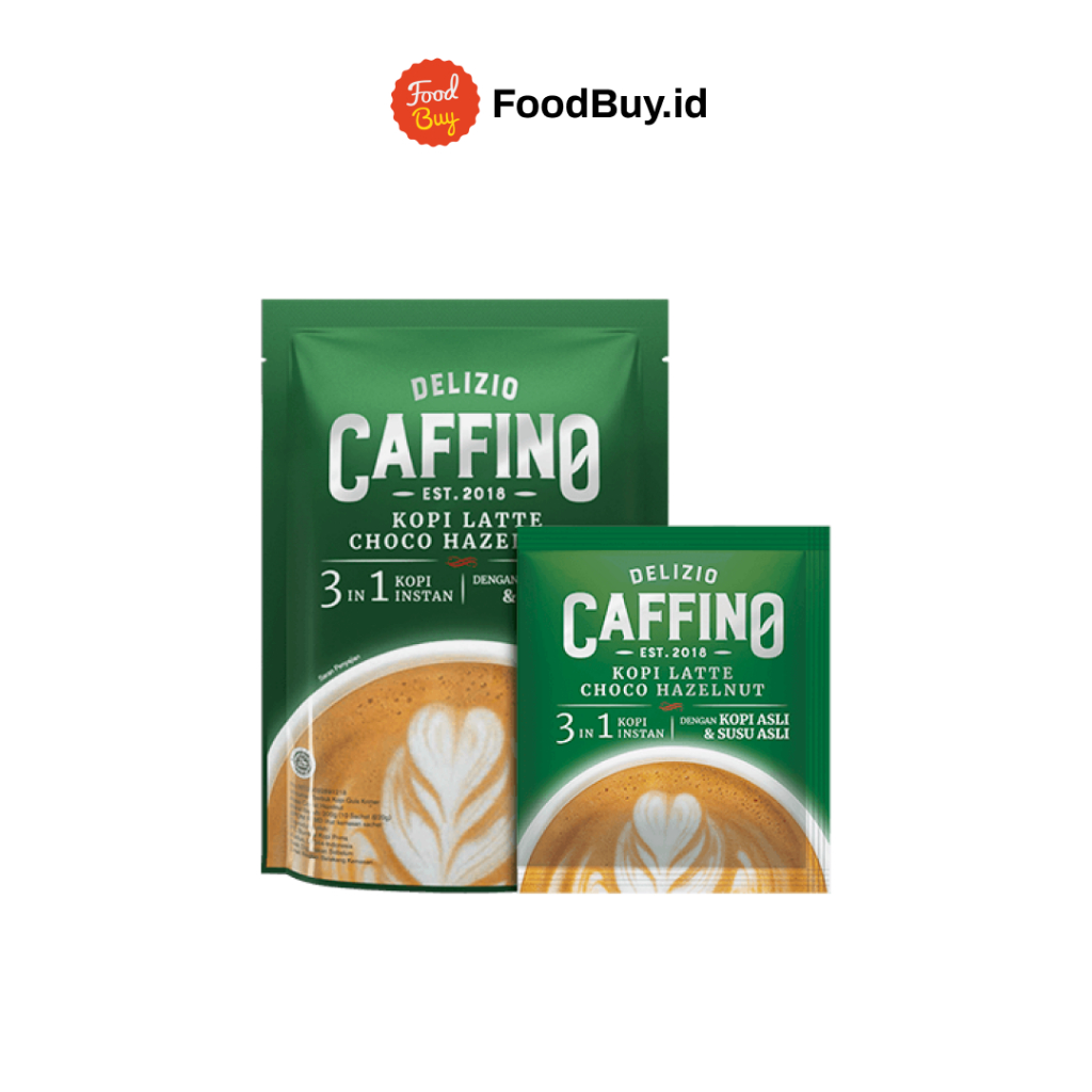 

Delizio Caffino Kopi Latte Choco Hazelnut 3 in 1 200 gr (10 Sachet @20 gr)