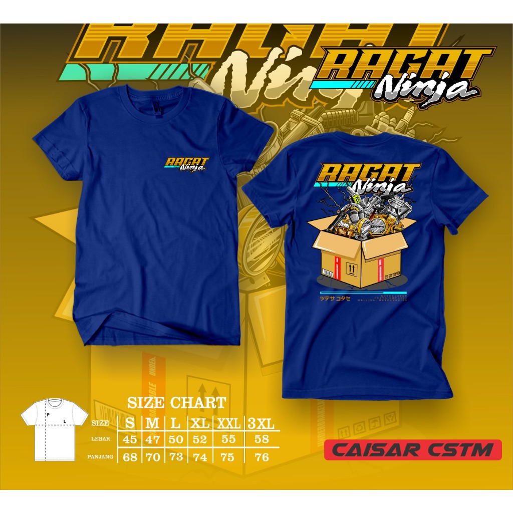 Kaos ragat ninja  Racing Mesin Ninja Superkips 2 Stroke  - Baju Distro Mesin 2 Tak Ninja R