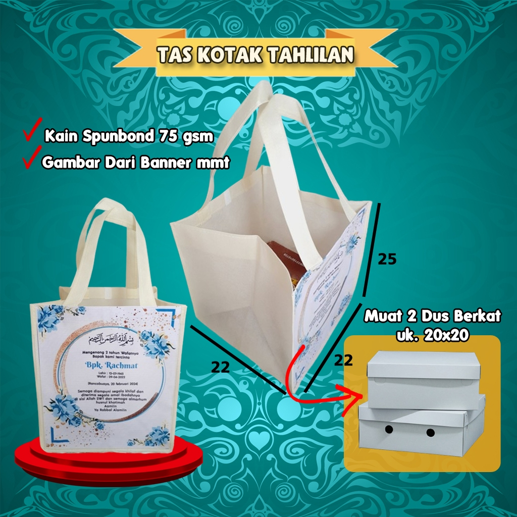 

Tas Kotak Tahlilan Selamatan Almarhumah