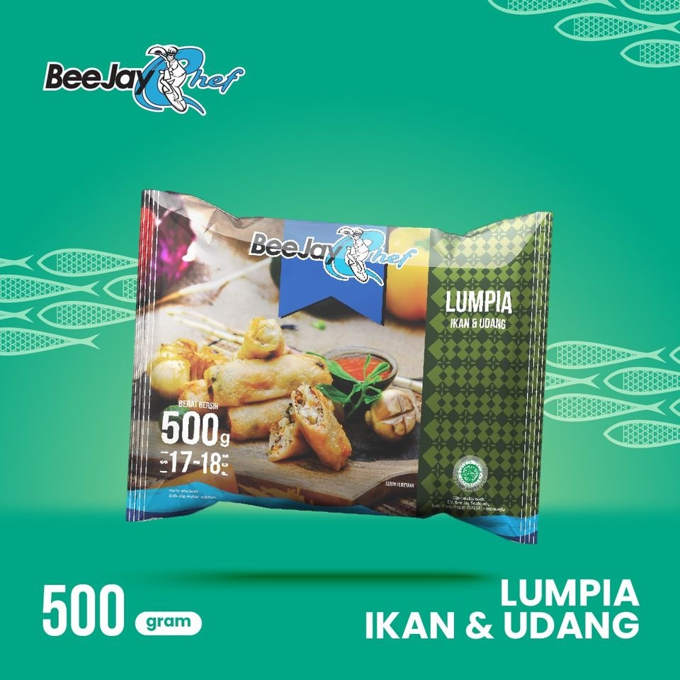 

ADDRIELLA Beejay Chef Lumpia Ikan & Udang 500gr | Beejay Chef/Frozenfood/Frozenfood Murah