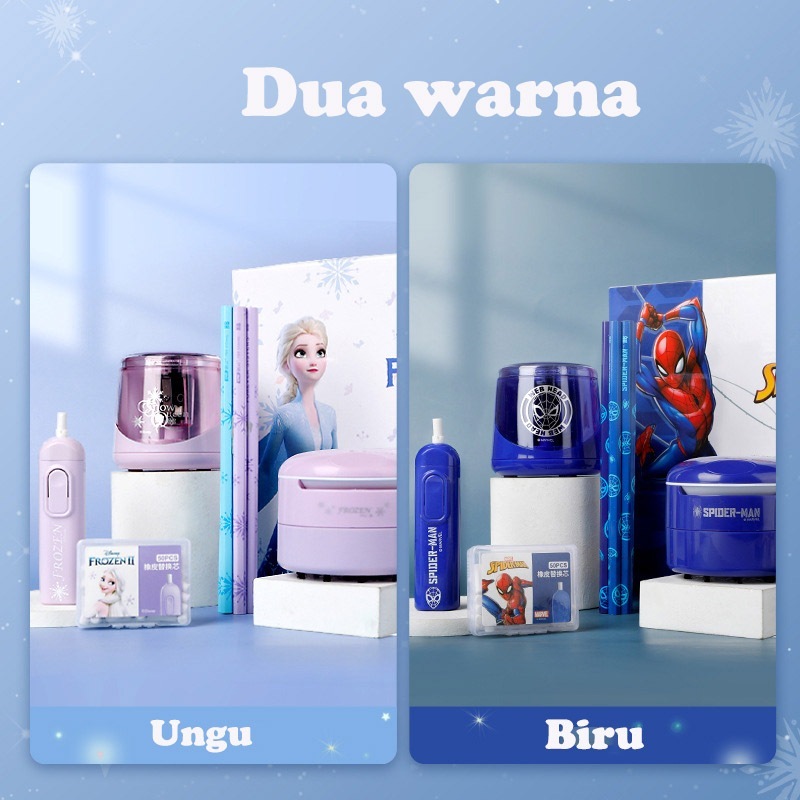 

Set Hadiah Perlengkapan Sekolah Deluxe electric stationary set Set Alat Tulis Elektronik Rautan Penghapus Pencil Set Alat Tulis Listrik Kotak Hadiah Hadiah Ulang Tahun Anak Kotak Hadiah Pembersih Desktop Rautan Pensil Listrik