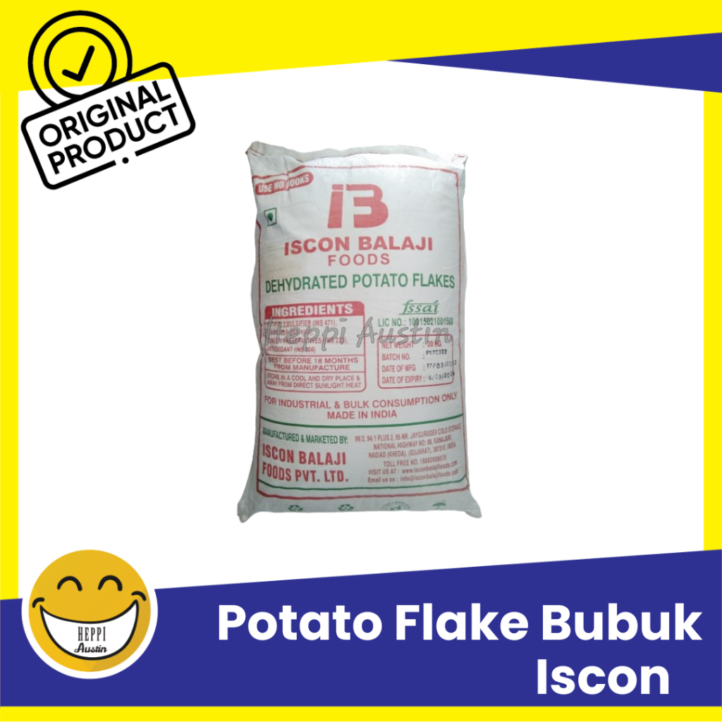 

Tepung Kentang Potato Flake Mashed Potato Tepung Kentang Instant Bubuk Iscon 1 KG