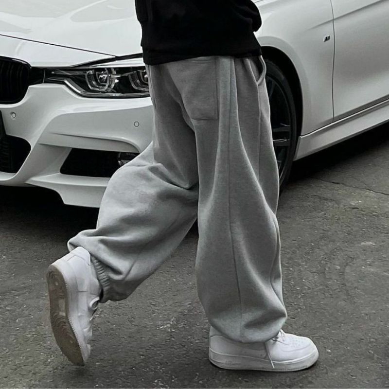 Celana jogger pria trendy korean style Oversize