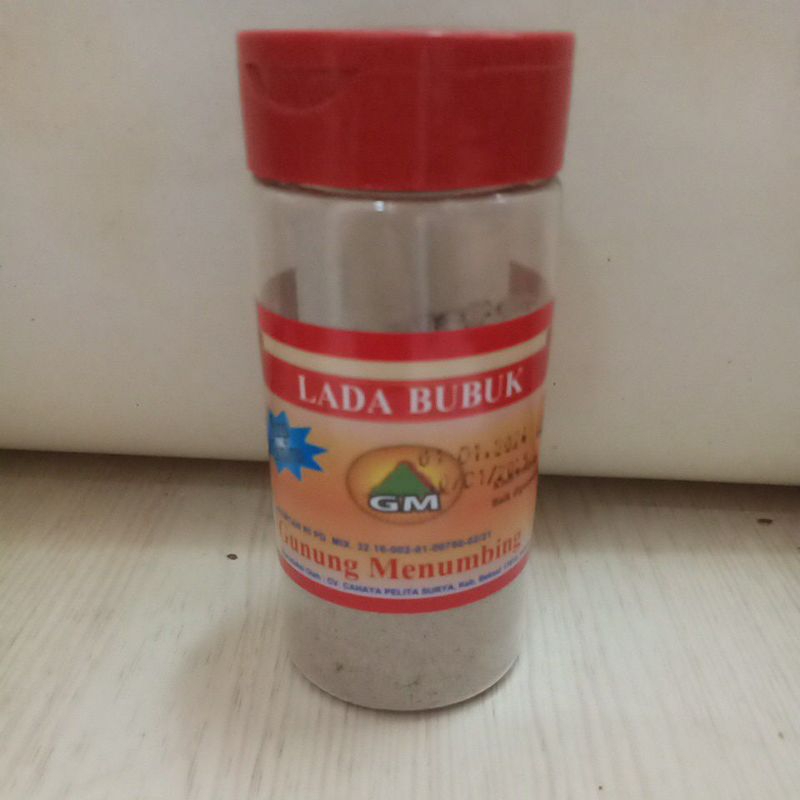 

Lada Bubuk Cap Gunung Menumbing 45 gram