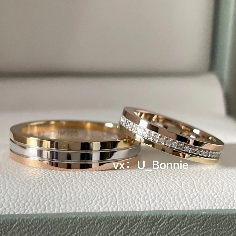 17k Emas asli】 Cincin Pasangan/Perkawinan