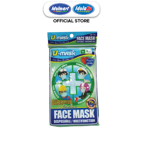 IDOLMART Masker 3 play EarLoop Sachet isi 5pcs
