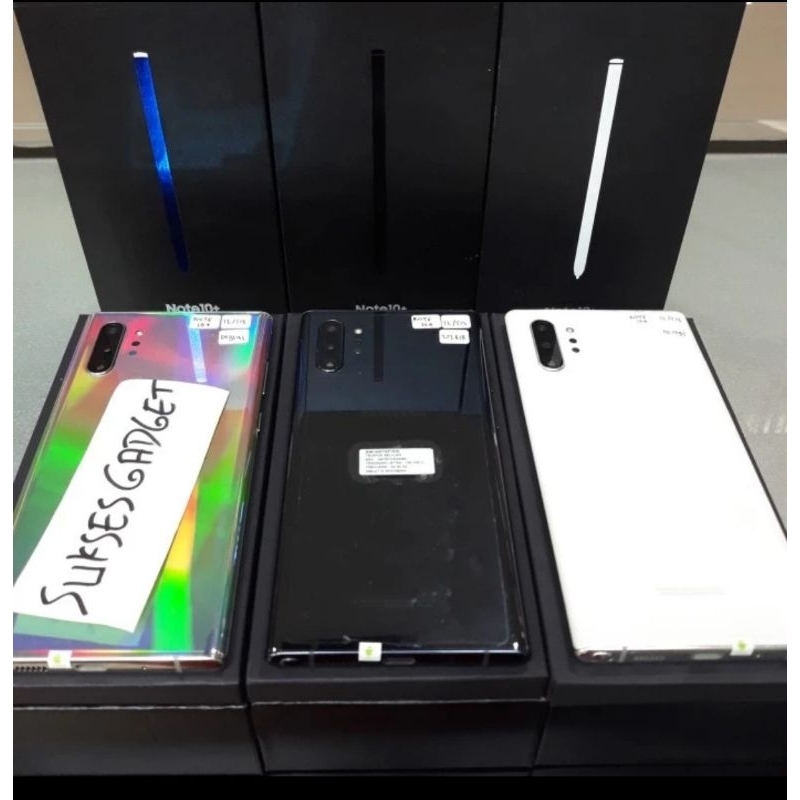 SAMSUNG NOTE 10 Plus Note 10+ Ram 12/ 256GB Second Resmi SEIN Lengkap Fullset