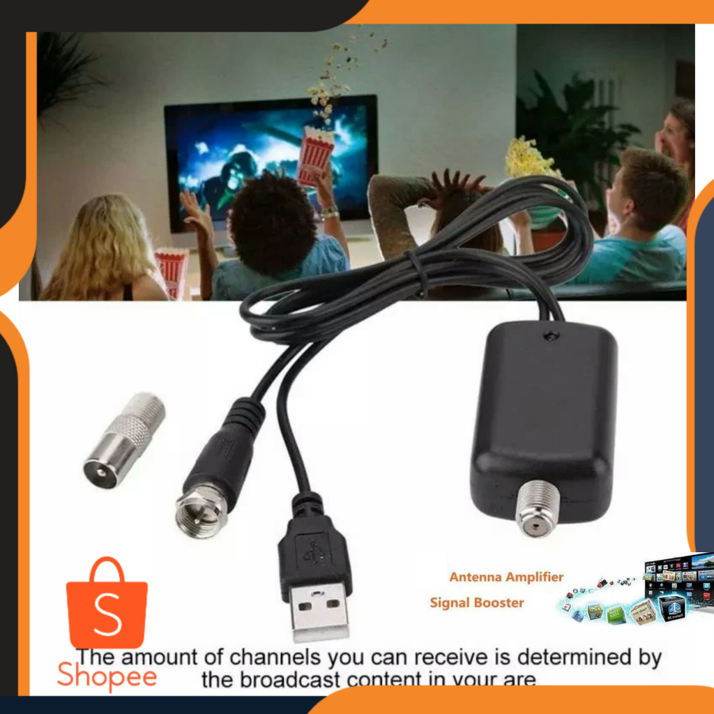 [100% ORI] Penguat Sinyal Antena TV Amplifier Booster DVB-T2 / Penguat Sinyal TV