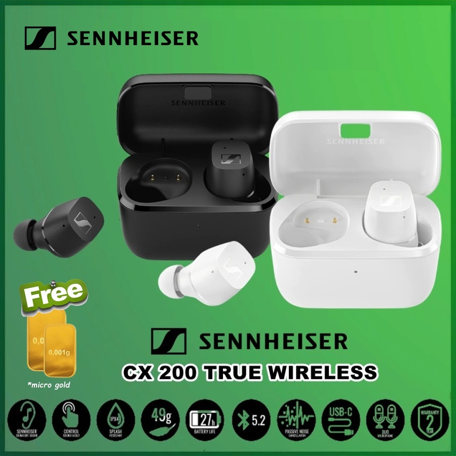 Sennheiser CX True Wireless CX 200 CX200 True Wireless TWS Earbuds