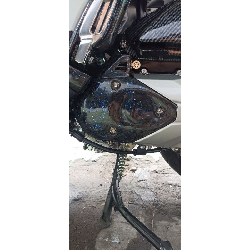 Cover keongan cvt scoopy 2023 carbon forged