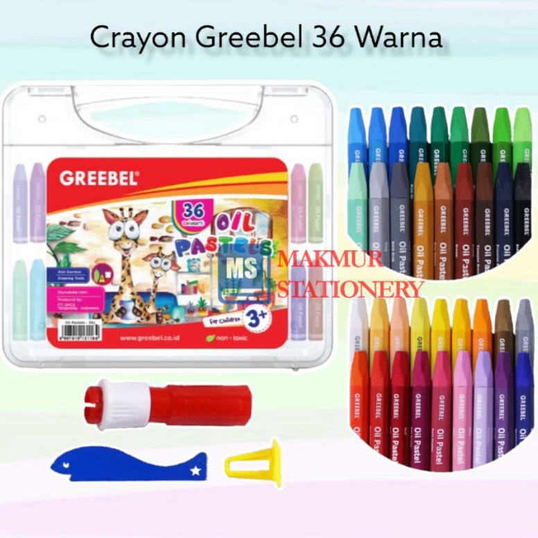 

ART R15K Crayon Kerayon Greebel 36 Warna Oil Pastel