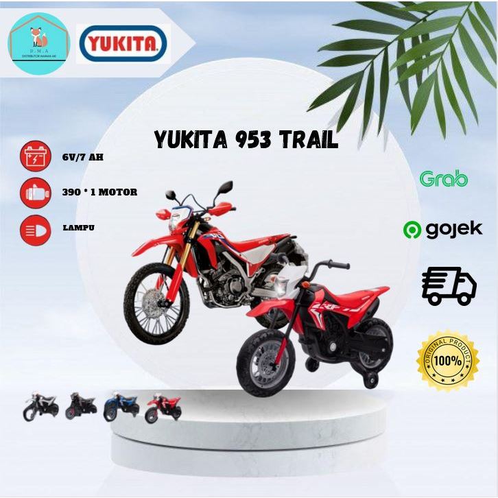 Mainan Anak Motor Aki Yukita 953 Trail Licensed Honda CRF 250/300L