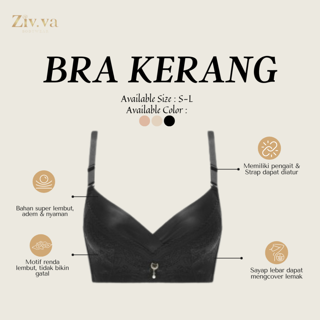 [ZIV.VA] Bra Kerang - Bra Tanpa Kawat | Bra Tanpa Kawat Premium | Bra Tanpa Kawat Premium Murah | Br