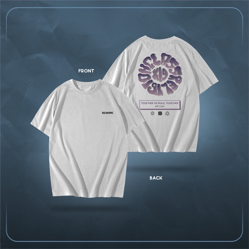 kaos kelas custom desain bulat
