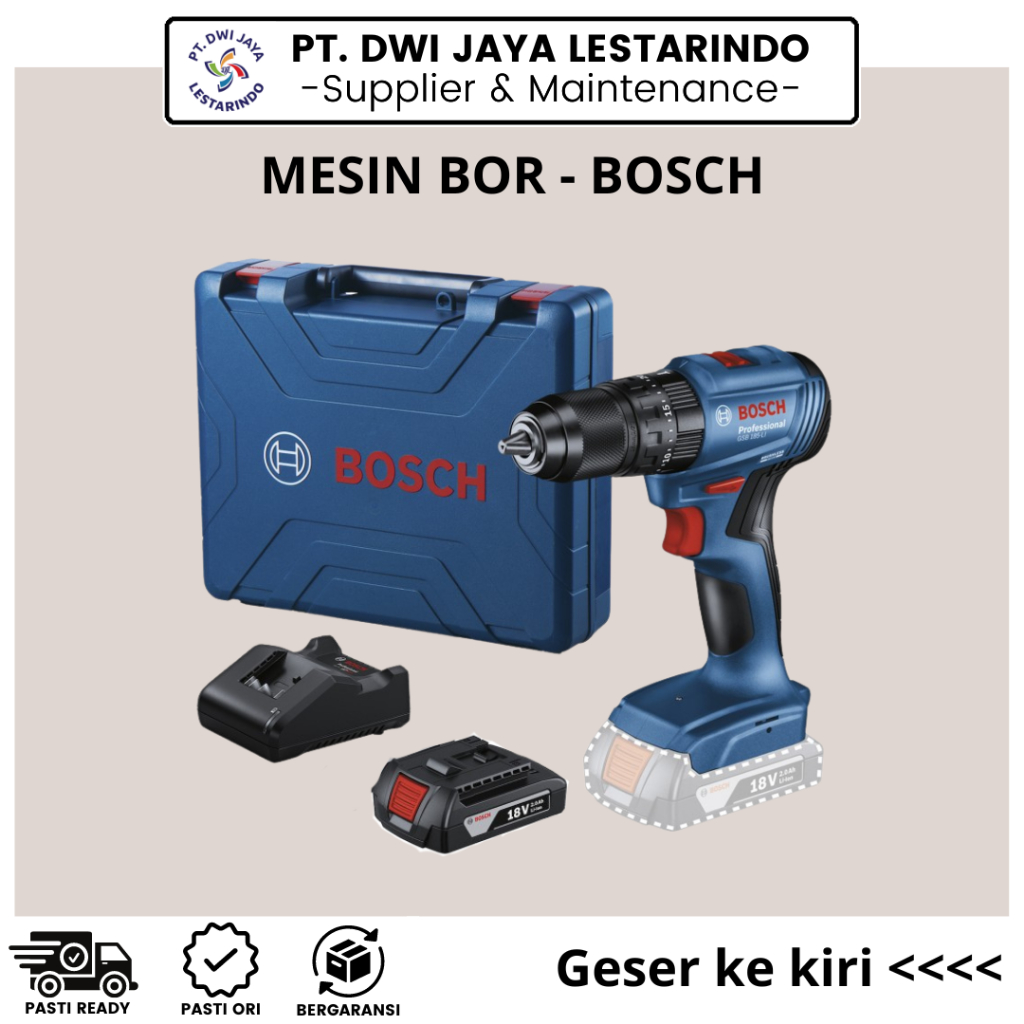 Mesin Bor / Cordless Impact Drill (GSB 185 - LI) - BOSCH