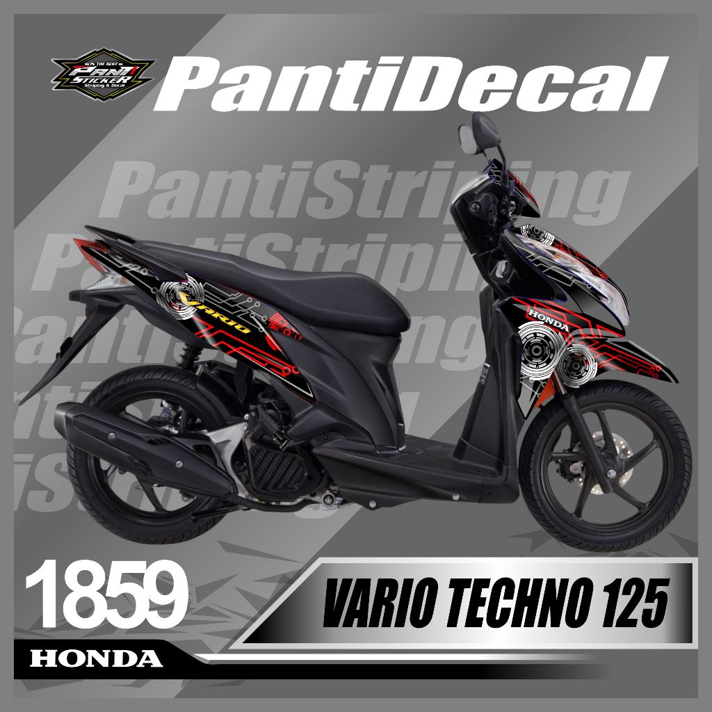 Decal Stiker Lis Decal Motor Vario Techno 125 Teknologi (Tahun 2012/2013/2014/2015/Vario 125 Old)