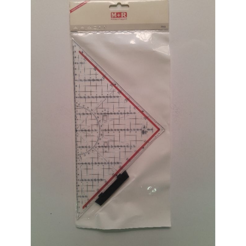 

Penggaris segitiga pegangan/segitiga dewa M+R 30cm