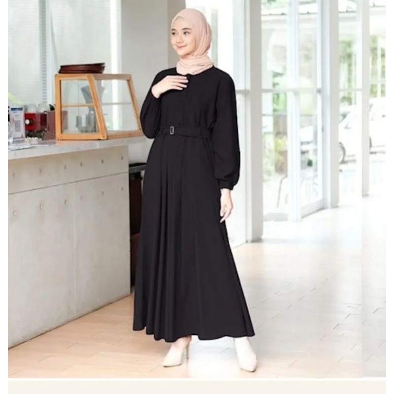 gamis wanita remaja simple dan elegan