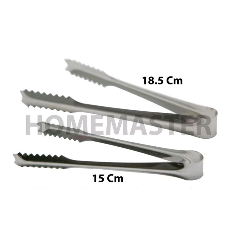 Ice Tong / Food Tong Stainless Steel / Penjepit Es Batu / Capitan Es / Alat Capit Jepit Ice Cube