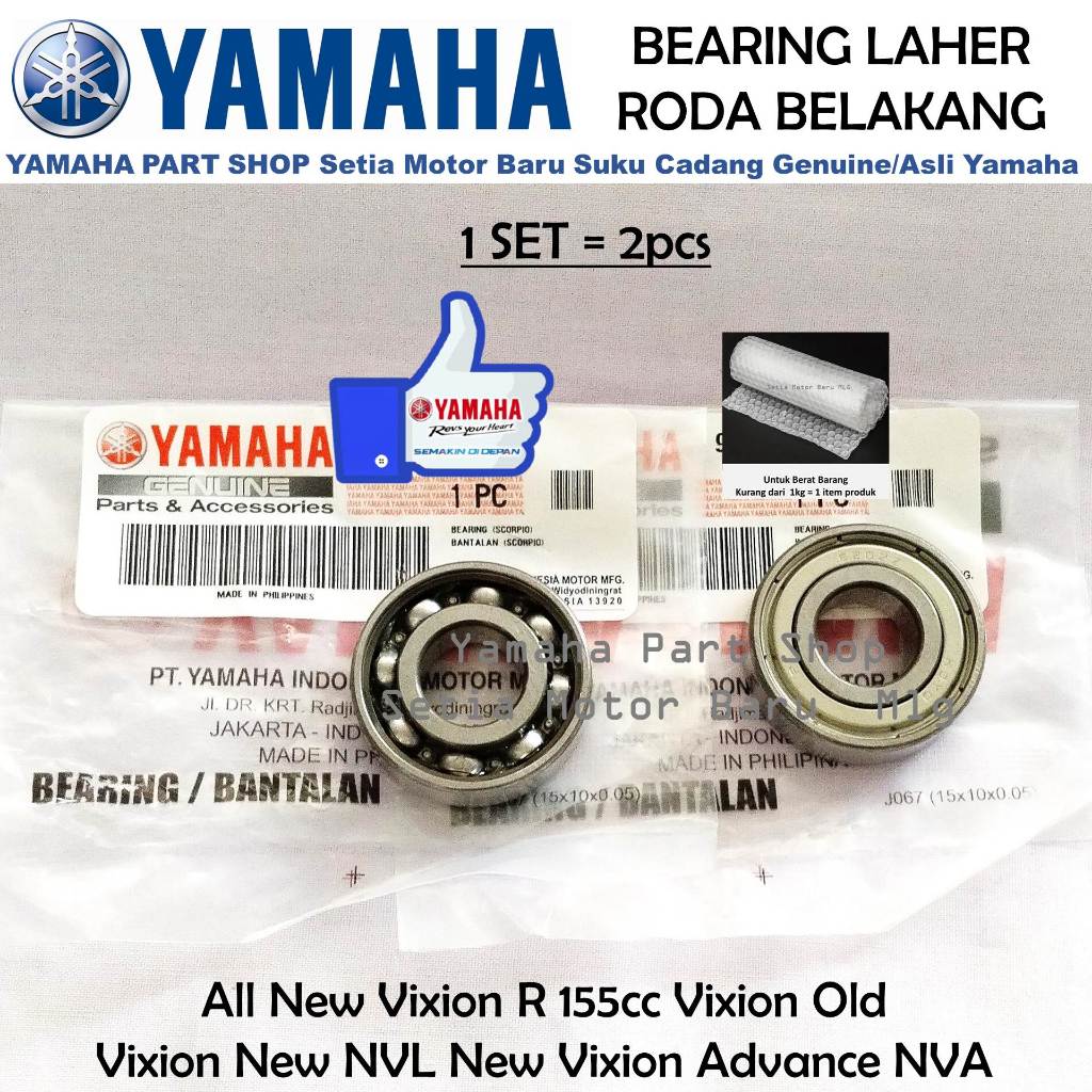 Bering Bearing Laher Roda Belakang All New Vixion Old NVL Advance NVA Asli Yamaha Setia Motor Baru