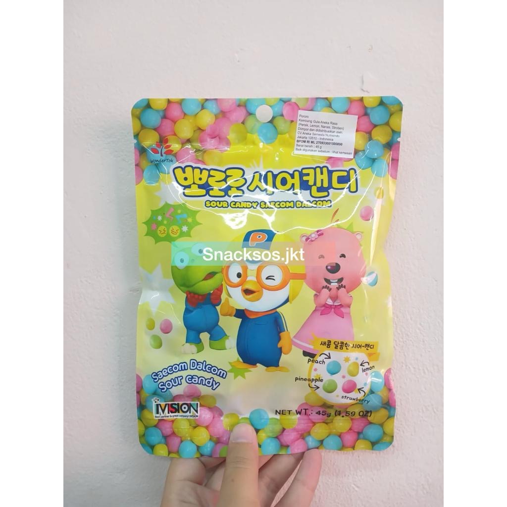 

PORORO SOUR CANDY SAECOM DALCOM KOREA 45GR