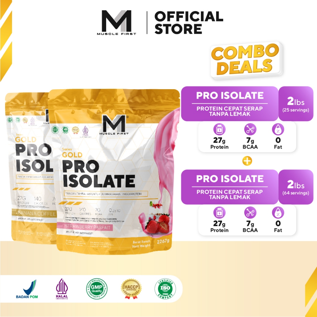 [BUNDLE] MUSCLE FIRST Pro Isolate 2lbs + Pro Isolate 5lbs