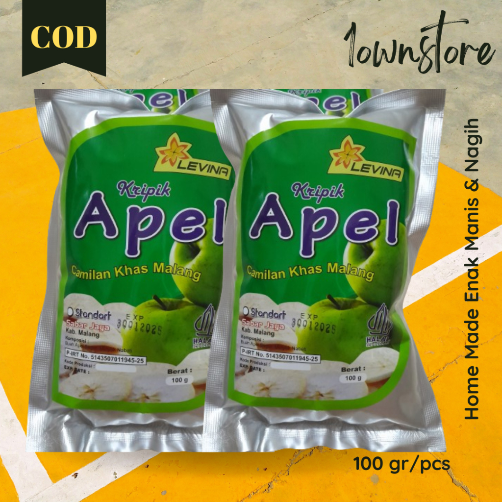 

Camilan Keripik Buah Apel Apple Chips Khas Malang