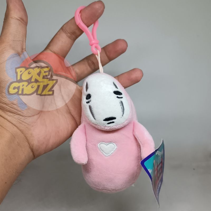 Boneka no face kaonashi pink keychain gantungan kunci spirited away made in chn with tag plush