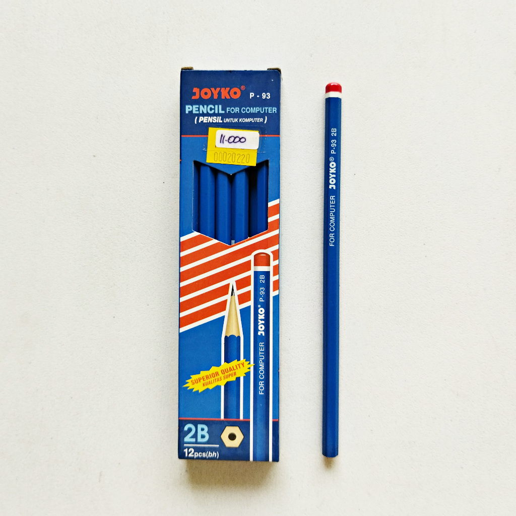

ANNYEONG HASEYO GIFT SHOP | Pensil Joyko P-93 2B 1 Box Isi 12 Pcs | Pencil for Computer | Pensil untuk Komputer isi 12 Buah