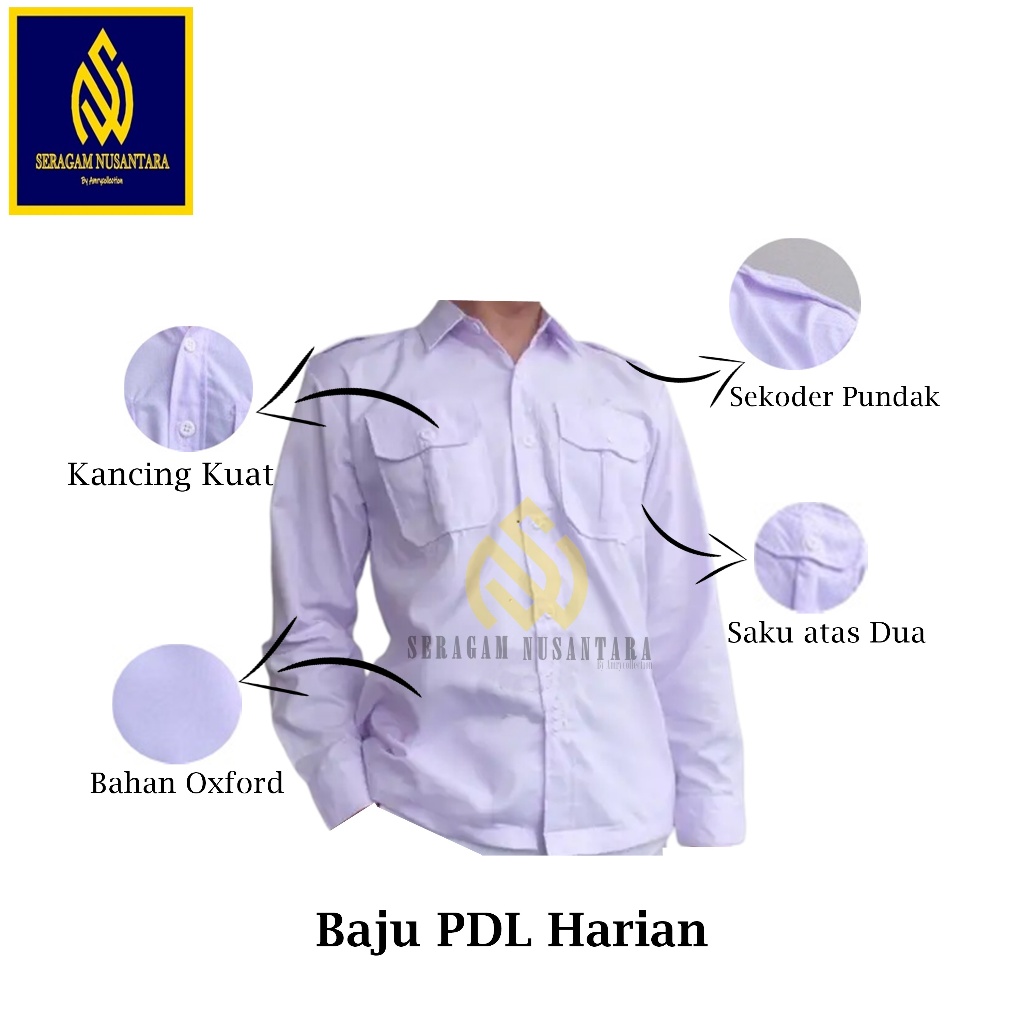 Baju PDL Seragam paskibra PMR laki-laki Seragam Sekolah SMP SMA Dewasa