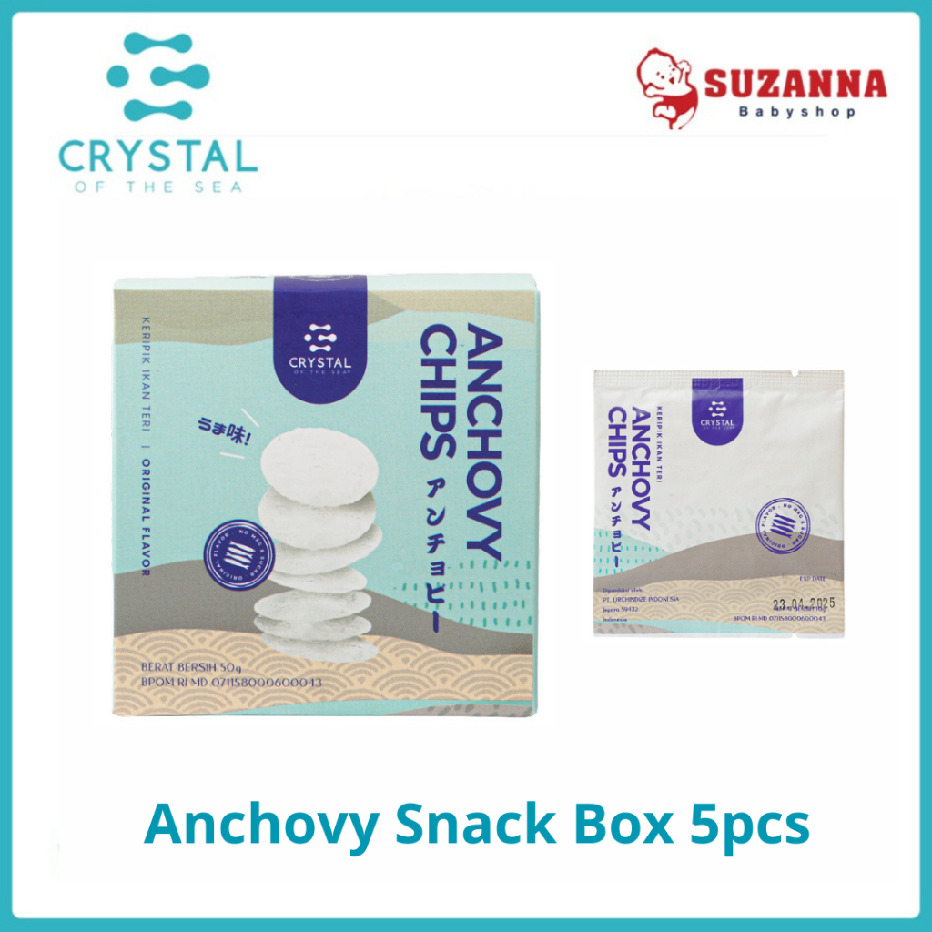 

Crystal Of The Sea Anchovy Chips 50g - Keripik Ikan Teri