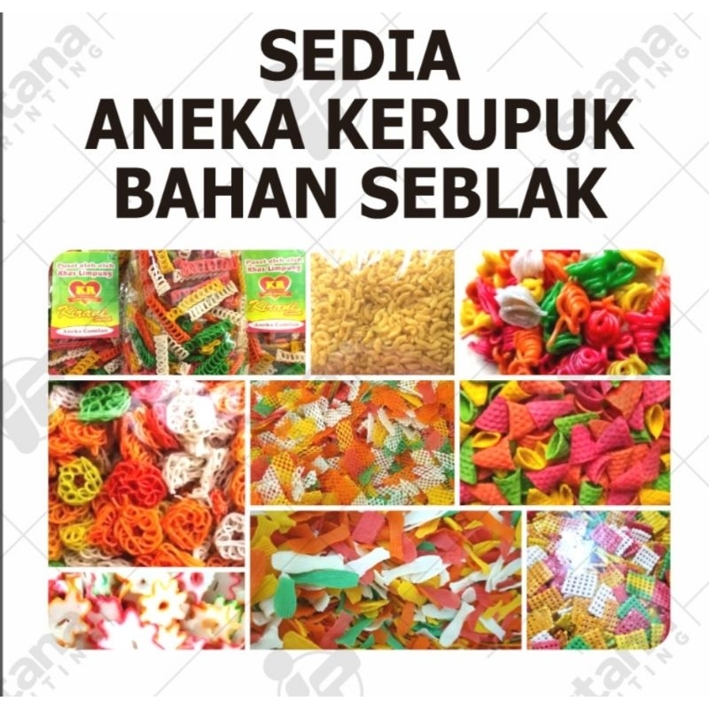 

Kerupuk mentah bahan seblak