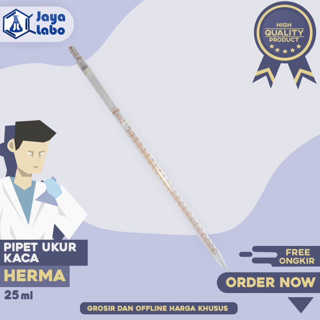 HERMA PIPET UKUR 25 ml / Measuring Pipet