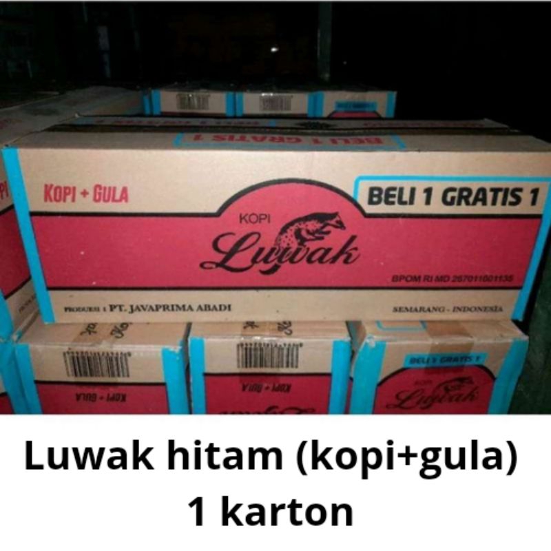 

Luwak hitam / Luwak kopi+gula 1 karton