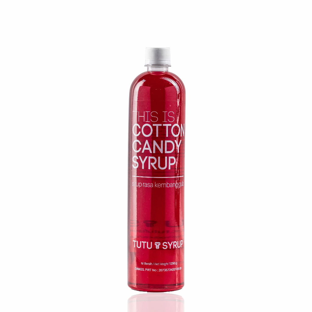

Tutu Flavors Cotton Candy Syrup 1000ml - Sirup rasa Kembang Gula