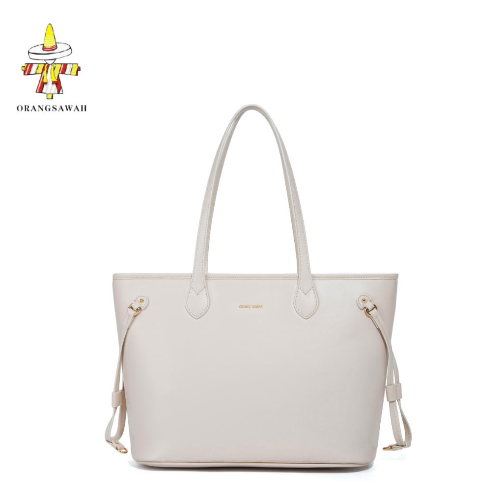 ORANG SAWAH tas totebag wanita elegant kulit resleting tas wanita import multifungsi kerja kantor ta