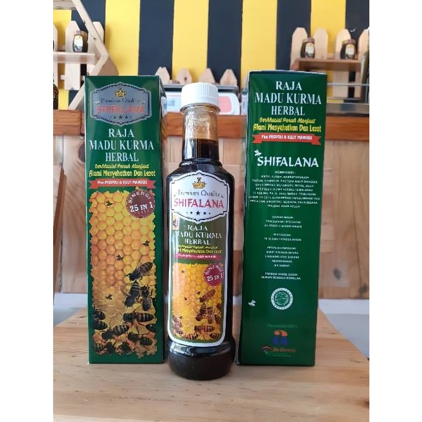 

Raja Madu Kurma Premium SHIFALANA Herbal Plus Propolis Kulit Manggis