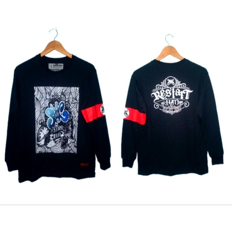KAOS SLANK  RESTART HATI KAOS DISTRO SLANKER KAOS KEREN PRIA WANITA BLUES STORE