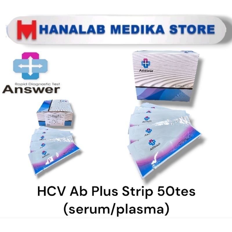 ANSWER HCV Ab Plus Strip 50tes /box ( serum/plasma)