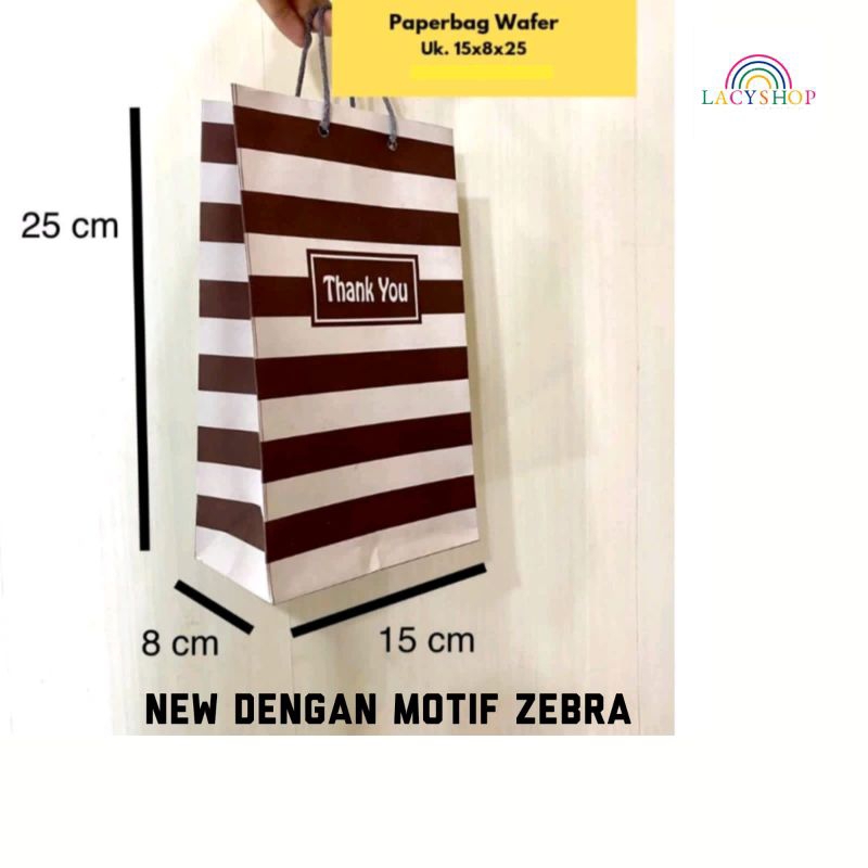 

Paperbag Ukuran 15×8×25 Motif Zebra