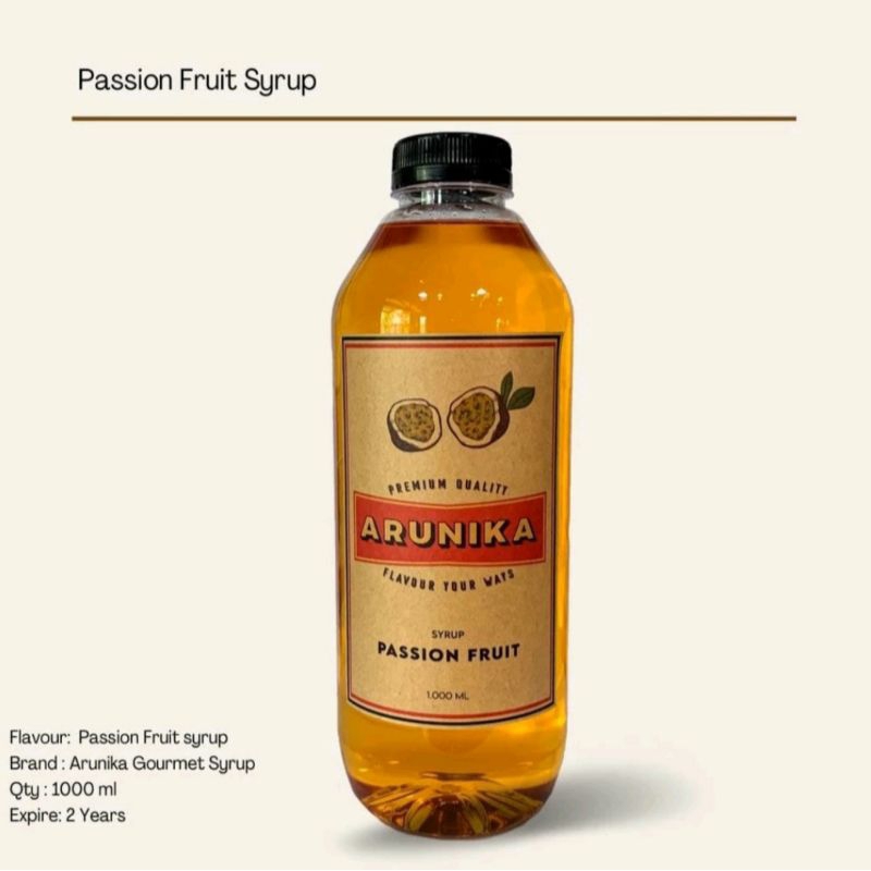 

Passion Fruit Arunika Syrup 1 Liter