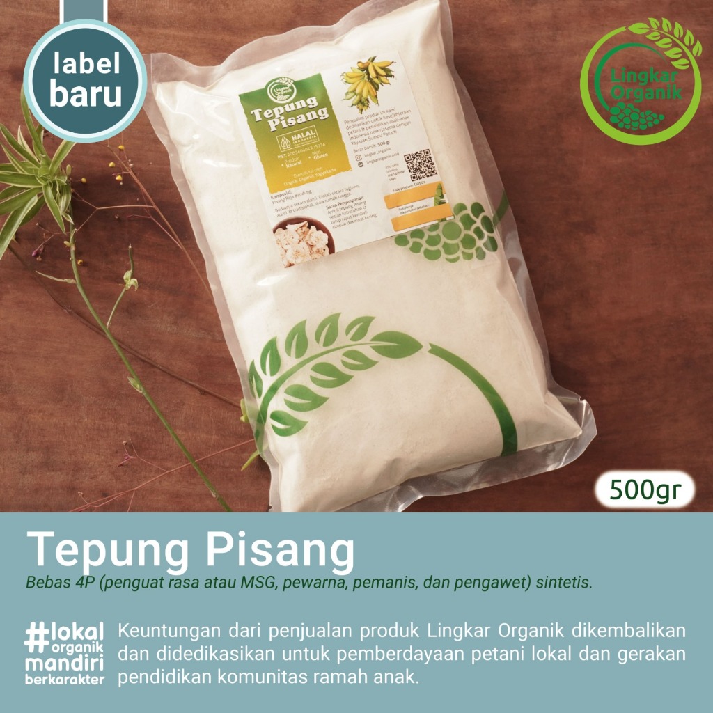 

TEPUNG PISANG LINGKAR ORGANIK 500gr