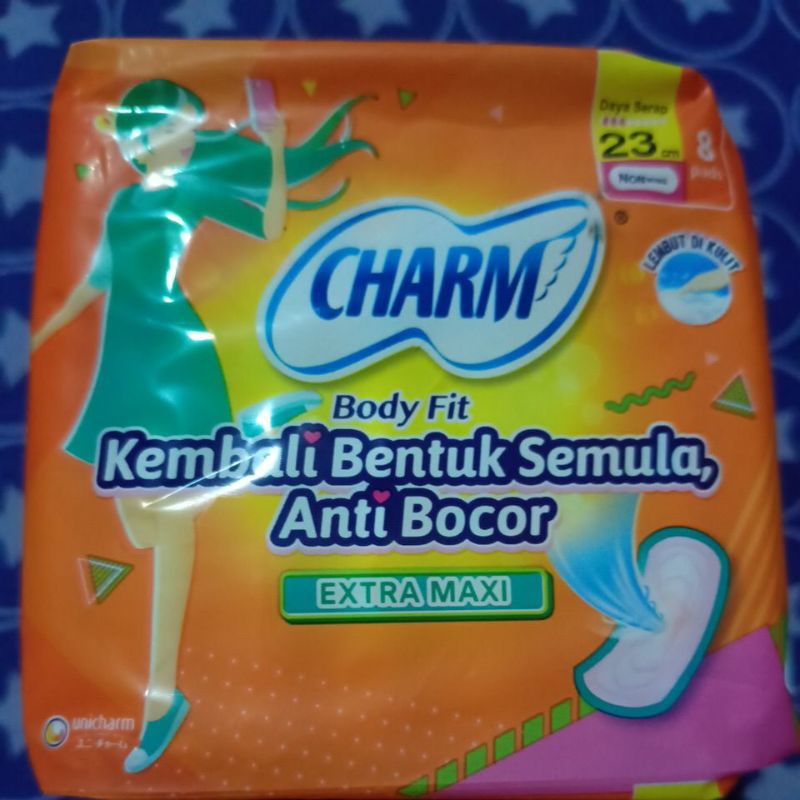 Charm body fit non wing 8 pads