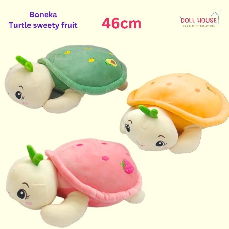 Boneka Kurakura Cute / Boneka Turtle sweety fruit / Boneka Kura kura / Boneka Penyu