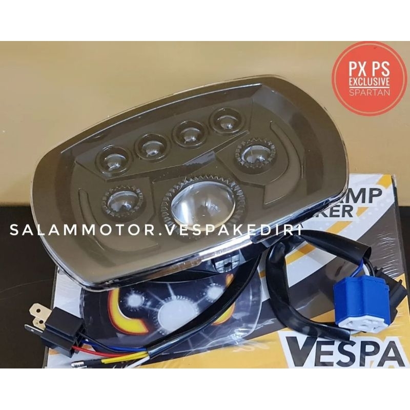 lampu headlamp Daymaker vespa Px Ps Exclusive Spartan